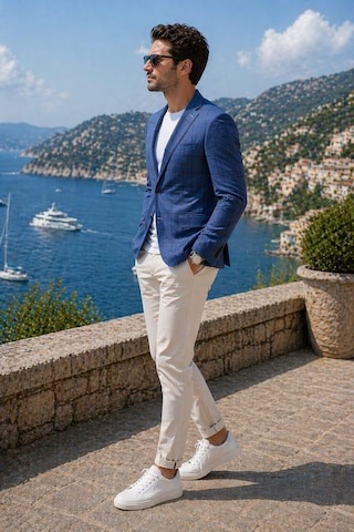 Alexandergardi Alexandergardı Slim Fit Ceket Mavi