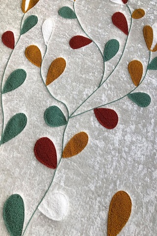 Dijital Baskı Kaymaz Taban Yıkanabilir 2'li Punch Banyo Paspas Takımı Pcp003 Renkli