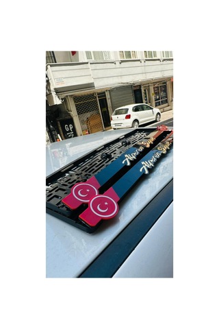Kişiye Özel Türk Bayraklı Model 3d Pleksi Takmatik Plakalık - 581559731