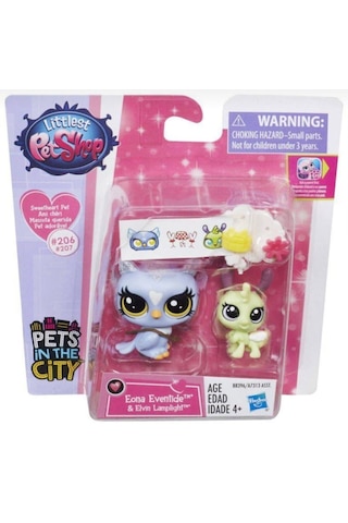 Miniş Ve Yavrusu Eona Eventide,elvin Lamplight Orijinal Aksesuarlı Minişler Lps Littlest Pet Shop - Miniş