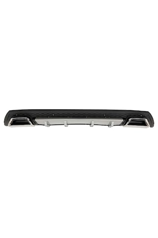 Vw Passat B7 2010-2014 Gri Krom Kare Egzozlu Difüzör Difizör Mat Siyah