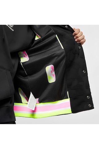 Team 31 Courtside Nba Lightweight Full-snap Fastener Erkek Ceket Siyah