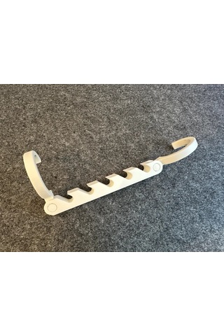 3d Baskı Katlanabilir Sihirli Askı Genişletici Dolap Yer Kazandıran Kancalı Askı Düzenleyici Beyaz