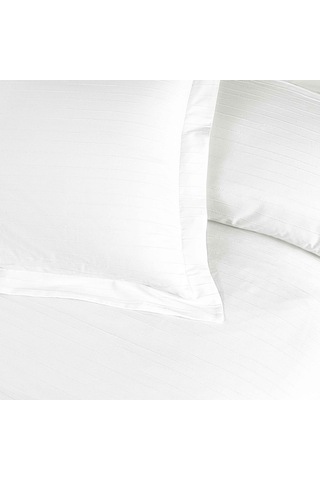 Linens White Collection Siren Uc Pamuk Jakar Çift Kişilik Nevresim Takımı Beyaz Beyaz