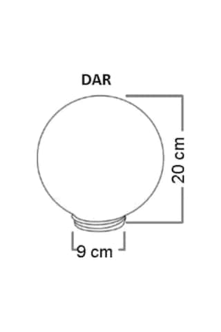 20'lik Karpuz, Birinci Kalite Pvc Glop, Bahçe Aplikleri Yedek Parçası, 20 Cm Çapında Pvc Küre Beyaz