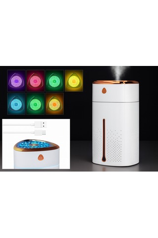 1000 Ml Ultrasonik Hava Nemlendirici Işıklı Buhar Makinesi