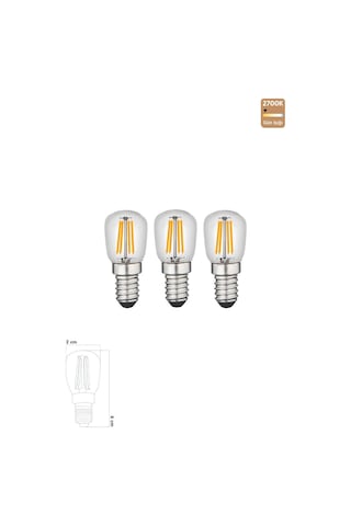Heka Led Rustik Ampul E14 C7 Ampul 2w 2700k Gün Işığı 3'lü Erd-69