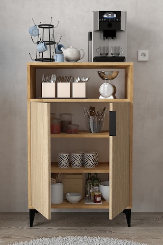 1205 Ada Çok Amaçlı Dolap , Kahve Köşesi , Kiler Dolabı , Mutfak Standı 2 Kapılı , Yunus - Safir Yunus - Safir