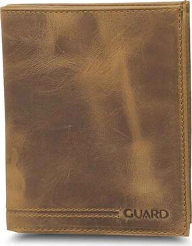 Guard Antik Taba Gizli Kartlıklı Deri Erkek Cüzdanı Çok Renkli