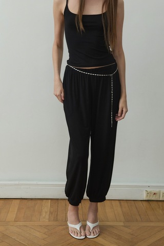 Suud Collection Siyah Cosie Askılı Top