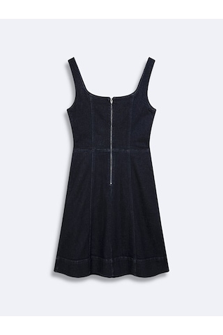 Ltb Lıanna Midi Jean Elbise 010096128516183 082 Koyu Mavi