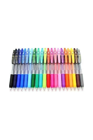 Zebra Sarasa Clip Jel Mürekkepli Roller. Basmalı. 0.7 MM. 20'li Se