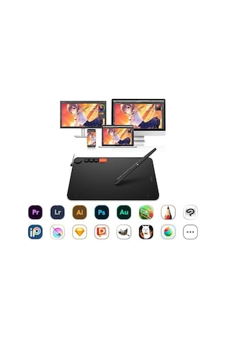 Vo1060 10x6 4 Kısayol Tuşlu Sağ/sol El Uyumlu Grafik Tablet+kalem