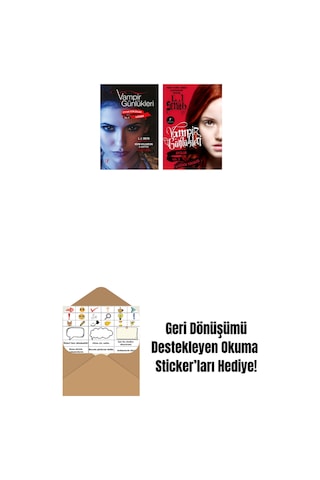 Vampir Günlükleri - Stefan Günlükleri Vol. 5 Sığınak + Vampir Günlükleri - Vol. 3 Kaderin Yükselişi + Okuma Sticker'ları