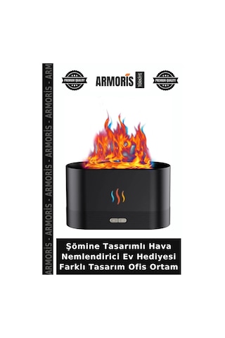 Şömine Tasarımlı Hava Nemlendirici Ev Hediyesi Farklı Tasarım Ofis Ortam