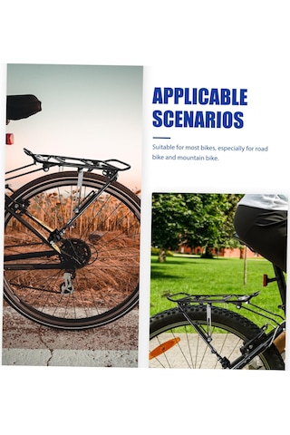 Dağ Bisikleti Kargo Rafı Bisiklet Arka Raf Kompakt Bisiklet Taşıyıcı Raf Dış Maceralar İçin Stand Stand