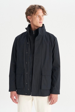 Wrangler Erkek Parka W2520422 001 Siyah Siyah