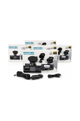 Araç İçi Hd Gece Görüşlü Kamera Full Hd Araç Kamerası Wifi Özellikli Trafik Kayıt Kamerası