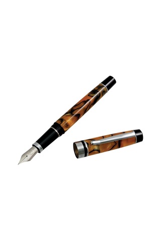 Monteverde Prima Fountain Pen Tiger Eye Swirl - Omniflex Çok Renkli