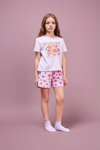 Defacto Regular Fıt 2li Pijama Takımı Kız Çocuk H8359a826smpn256 Pembe-pn256