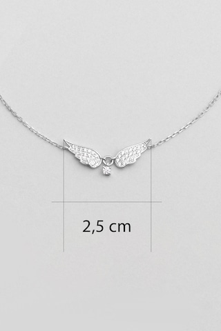 Melek Kanadı 18 Ayar Beyaz Altın Kaplama 25 Cm Gümüş Hal Hal Altın Kaplama