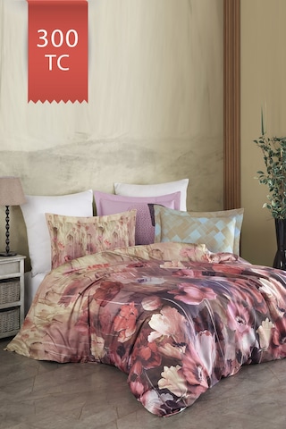 Varol Royal Saten King Size Battal Boy 300tc Nevresim Takımı - Mirable Çok Renkli