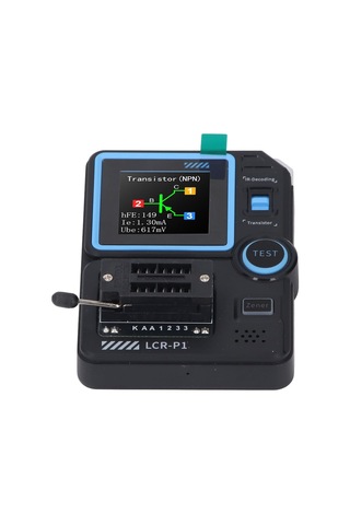 Transistör Test Cihazı, Yüksek Doğruluk Renkli Ekran Çok Fonksiyonlu Kondansatör Dirençli P1 Transistör Ölçer