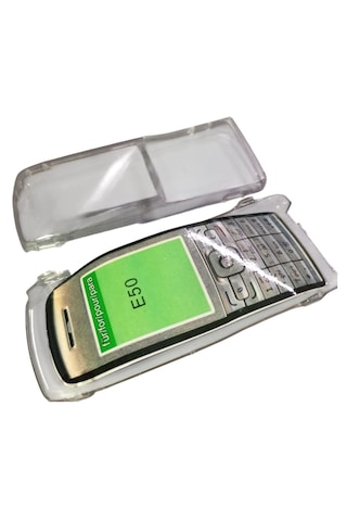 Nokia E50 Uyumlu Telefon Koruyucu Şeffaf Mika Kapak 0