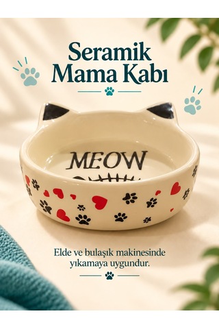 Wpawz Seramik Kedi Ve Köpek Mama Ve Su Kabı 300 Ml. Sevgililer Günü Valentine