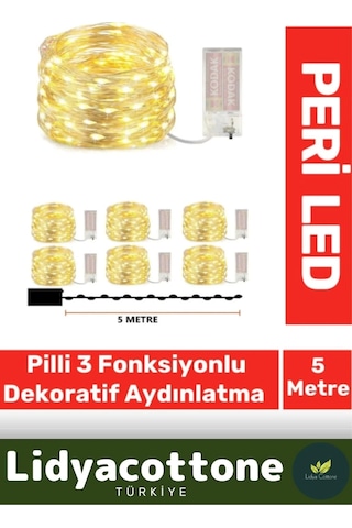 Özel Üretim Pedi Led Işıklandırma Dekoratif Aydınlatma Yeni Yıl Yılbaşı Çam Ağacı Ev Süsleme 5 Metre