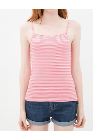 Koton Çizgili Bluz Pembe Çizgili 6yak33725qk