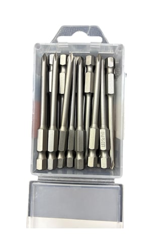 Leo Ph0 75mm ¼ S2 Kalite Mıknatıslı Bits Yıldız Uç 20 Adet