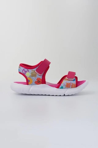 Dudino Paris Hafif Cırtlı Filet Çocuk Sandalet Pembe