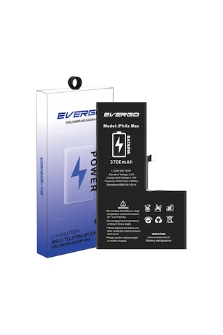 Apple Uyumlu iPhone XS Max  Batarya Pil 3700 Mah evergo