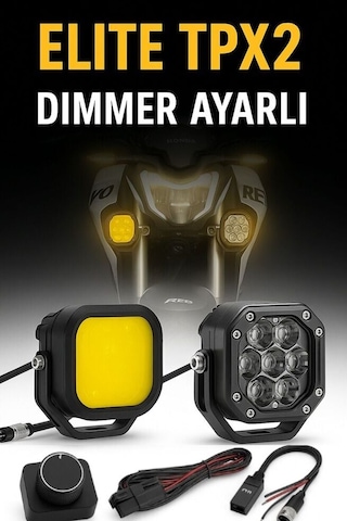 Elite Tpx2 Dimmer Ayarlı Cnc 140 Watt Motorsiklet Led Sis Farı Ta