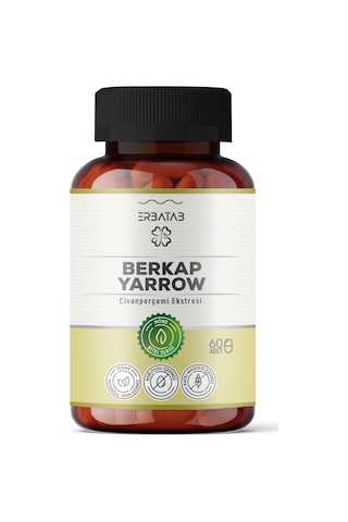 Erbatab Eki Berkap Yarrow Civan Perçemi 60 Kapsül