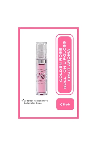 Golden Rose Roll On Lipgloss Meyveli Dudak Parlatıcısı 01 Çilek