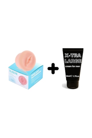 Hızlı Express Realistik Suni Vajina Girişli Penis Pompa Başlık + 50Ml Kaydırıcı