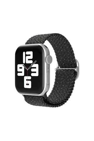 Newface Apple Watch Uyumlu 38mm Star Kordon - Benekli Siyah