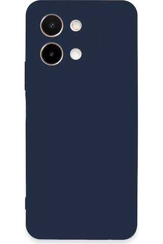 Gld-spt- Newface Vivo Y28 Kılıf First Silikon - Lacivert