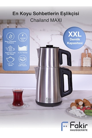 Fakir Chailand Maxi XXL 2 L Çelik Çay Makinesi