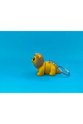Sevimli Aslan Anahtarlık 3d Baskı Özel Tasarım