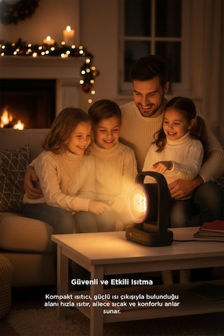 Torima HT-100 Sessiz Hızlı Isıtma Mini Isıtıcı Siyah