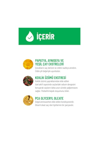 Siveno %100 Doğal Yenidoğan Bebek Çocuk Jel Şampuanı Saç ve Vücut Konak Önleyici 325 ml