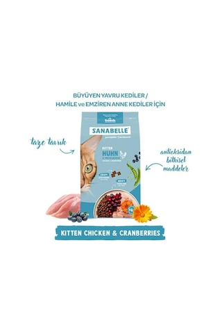 Sanabelle Life Kitten Tavuklu & Kızılcıklı Kuru Kedi Maması 8 Kg