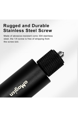 Tongxida Amagisn 120cm Kompakt Selfie Çubuğu, Spor Kamera Aksesuarı, Çubuk + 3 Çene + Vida + Telefon Klipsi