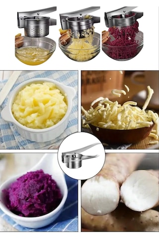 Patates Ezici Patates Püresi Yapıcı Narenciye Sıkıcı Haşlanmış Sebze Ezici Çelik