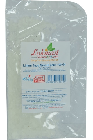 Lokman Avm Limon Tuzu Granül Çakıl 100 G