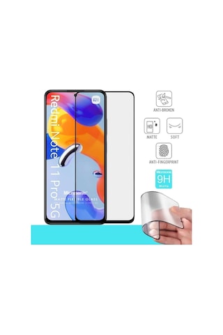 Xiaomi Redmi Note 11 Pro 5g Seramik Matte Flexible Ekran Koruyucu Siyah