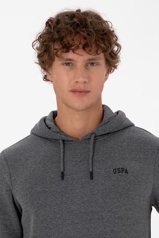 U.S. Polo Assn. Erkek Regular Fit Kapüşonlu Şardonlu Antrasit Melanj Basic Sweatshirt 50315582-VR081